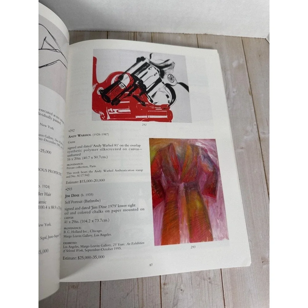 Christie's Contemporary Art Auction Catalog Part II 1997 Warhol Basquiat
